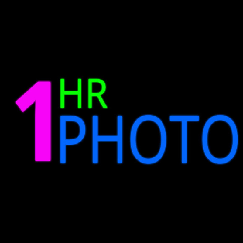 1 Hr Photo Block Neonreclame