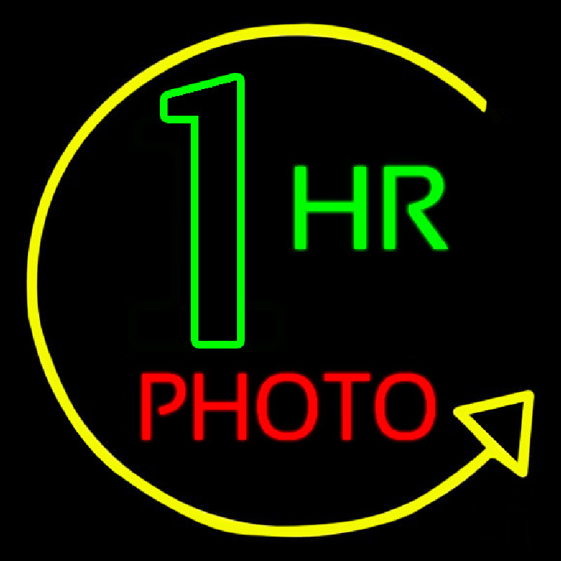 1 Hr Photo Neonreclame