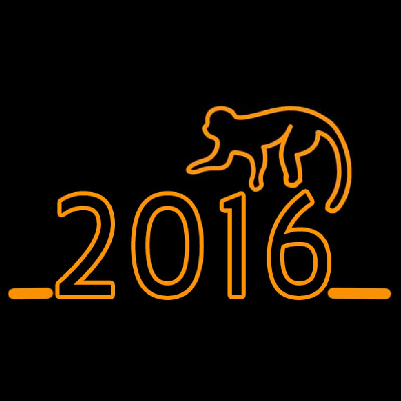 2016 With Monkey Neonreclame