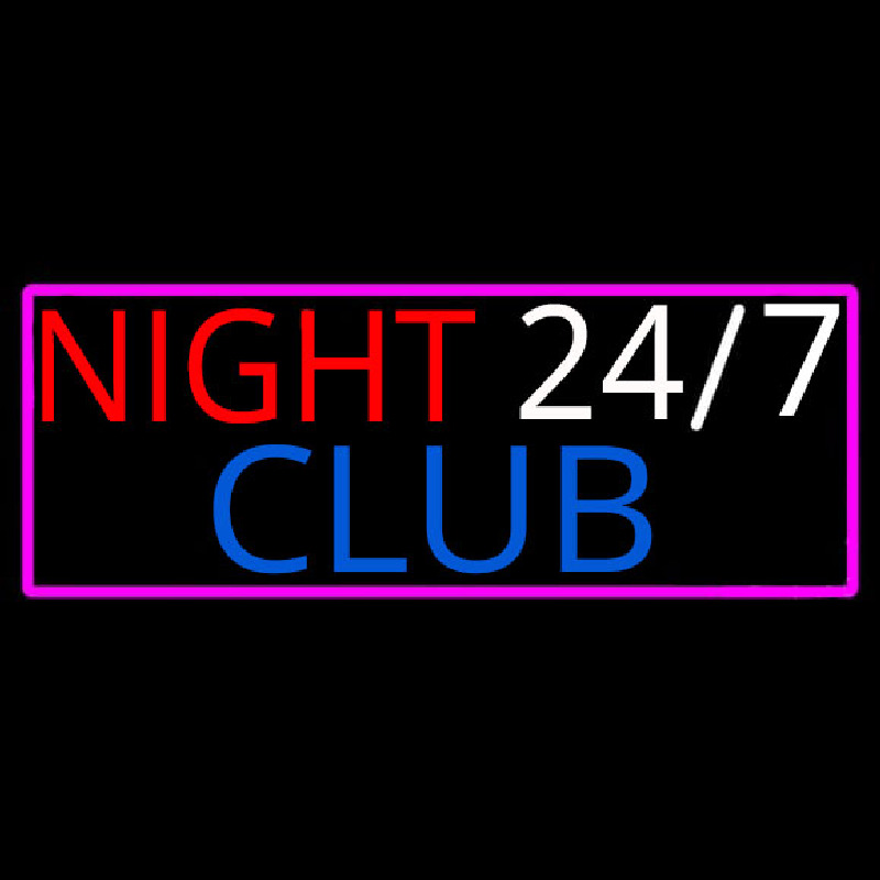 24 7 Night Club Neonreclame