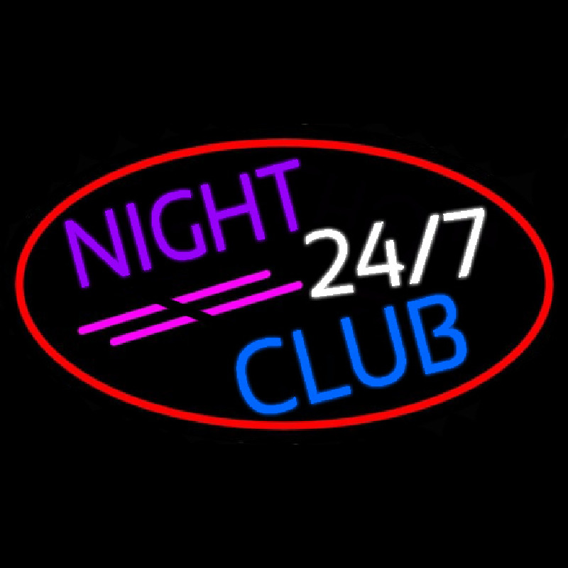 24 7 Night Club Neonreclame