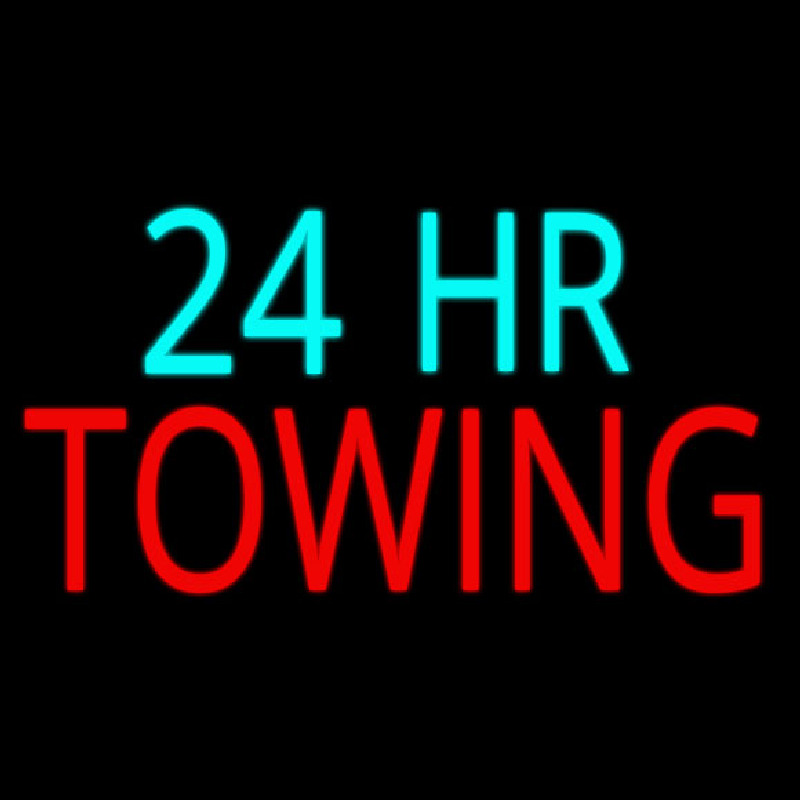 24 Hour Towing Neonreclame