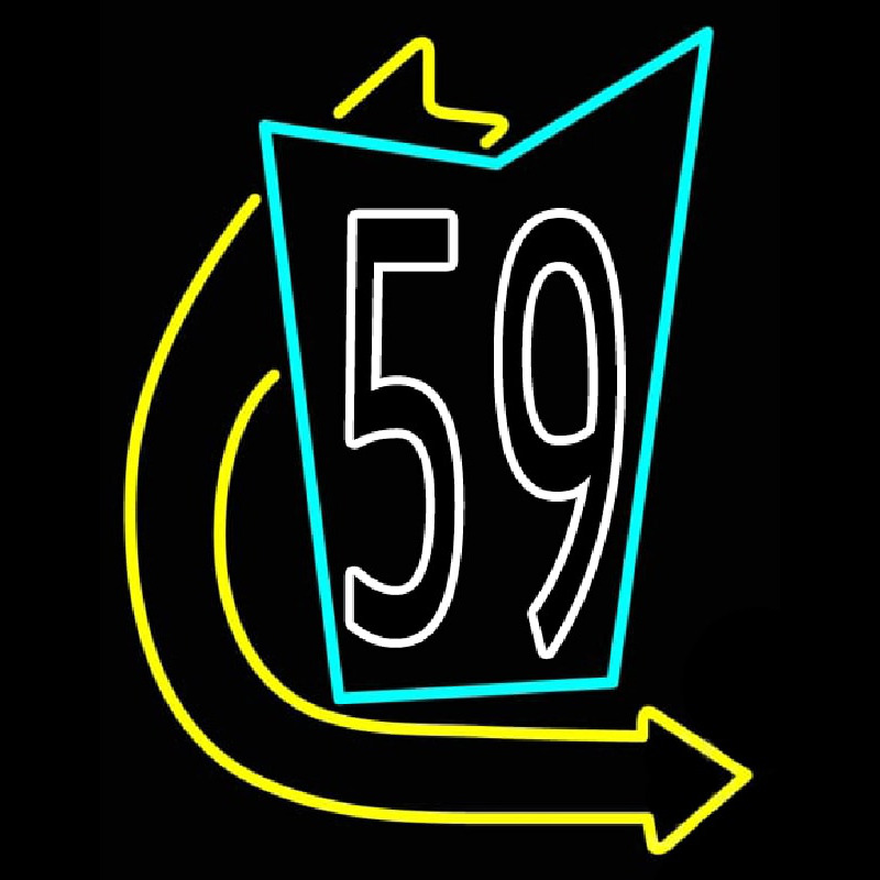 59 Road Neonreclame