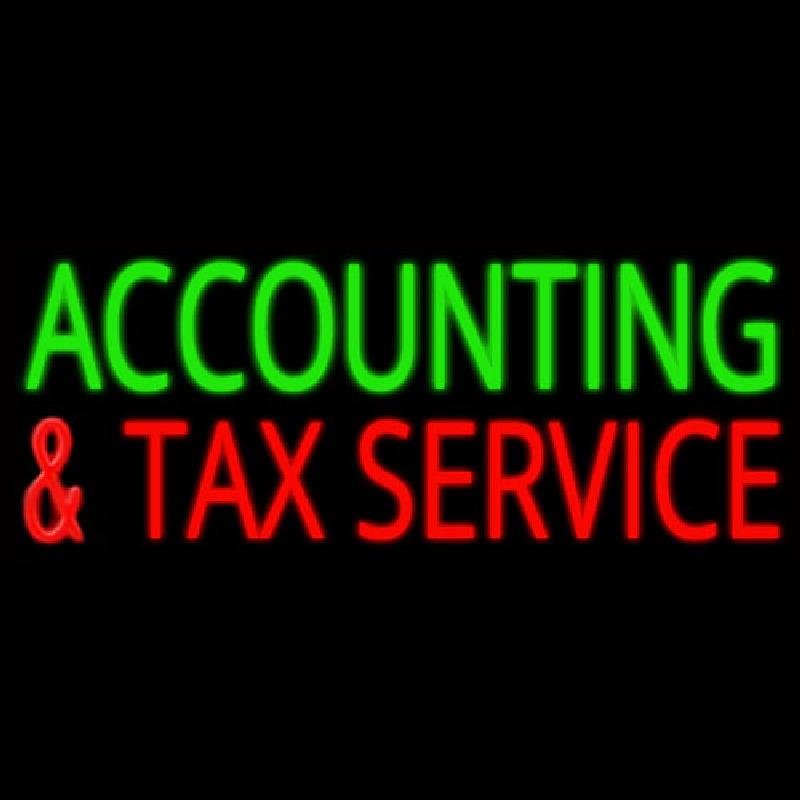 Accounting And Ta  Service Neonreclame