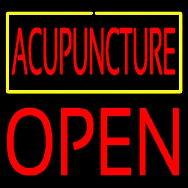 Acupuncture Block Open Neonreclame