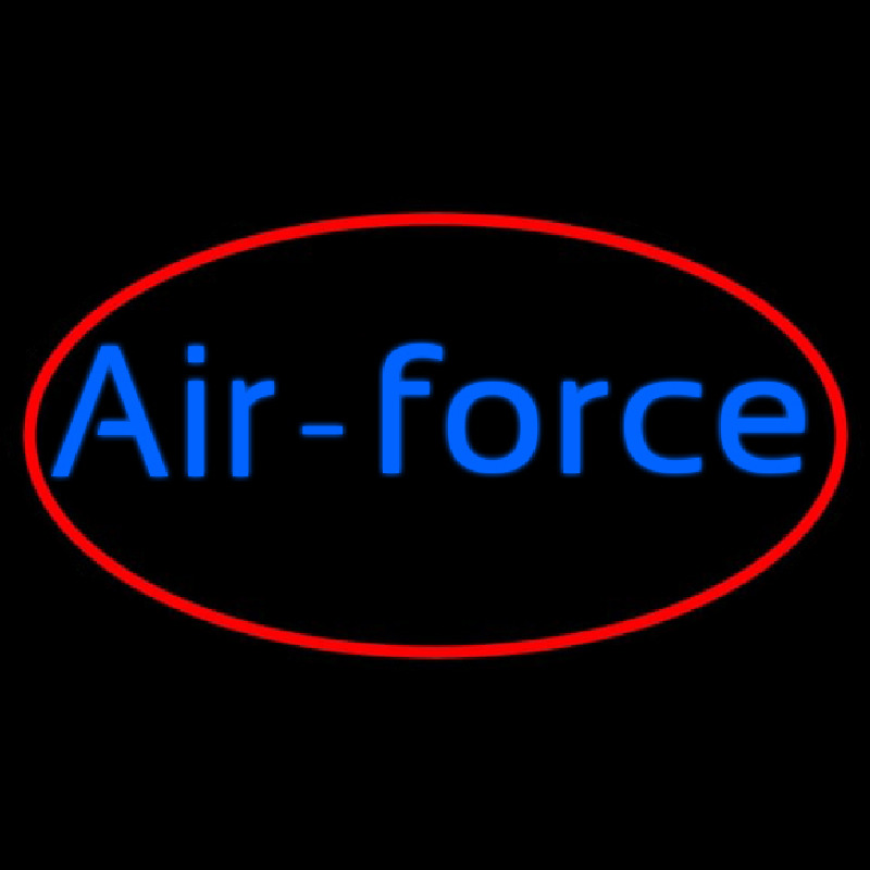 Air Force With Red Border Neonreclame