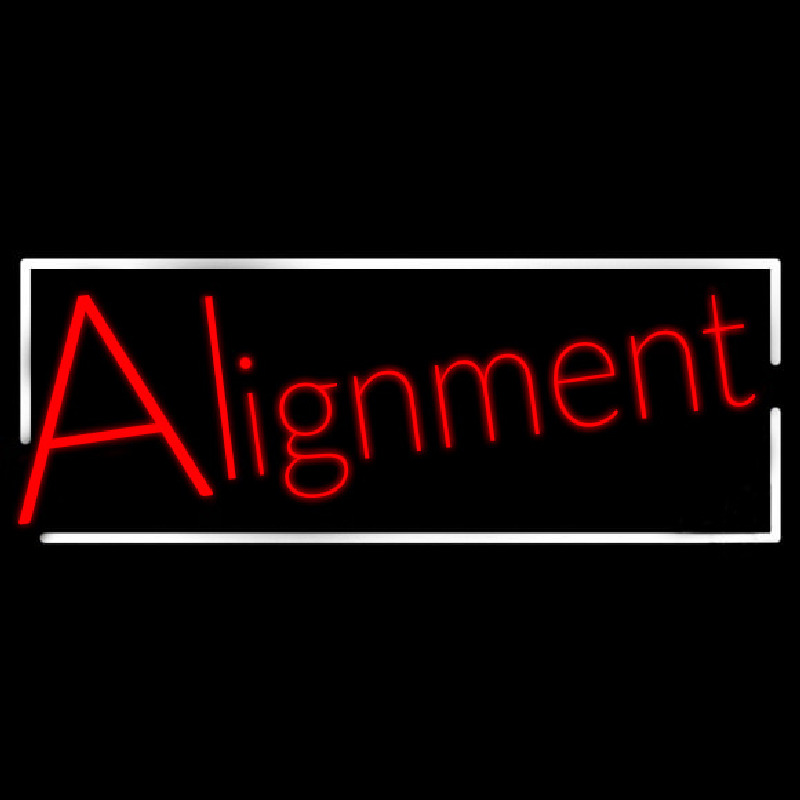 Alignment Neonreclame