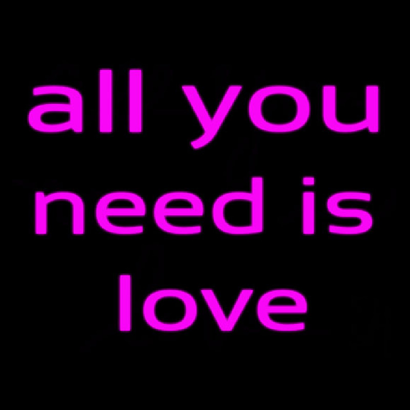 All You Need Is Love Neonreclame