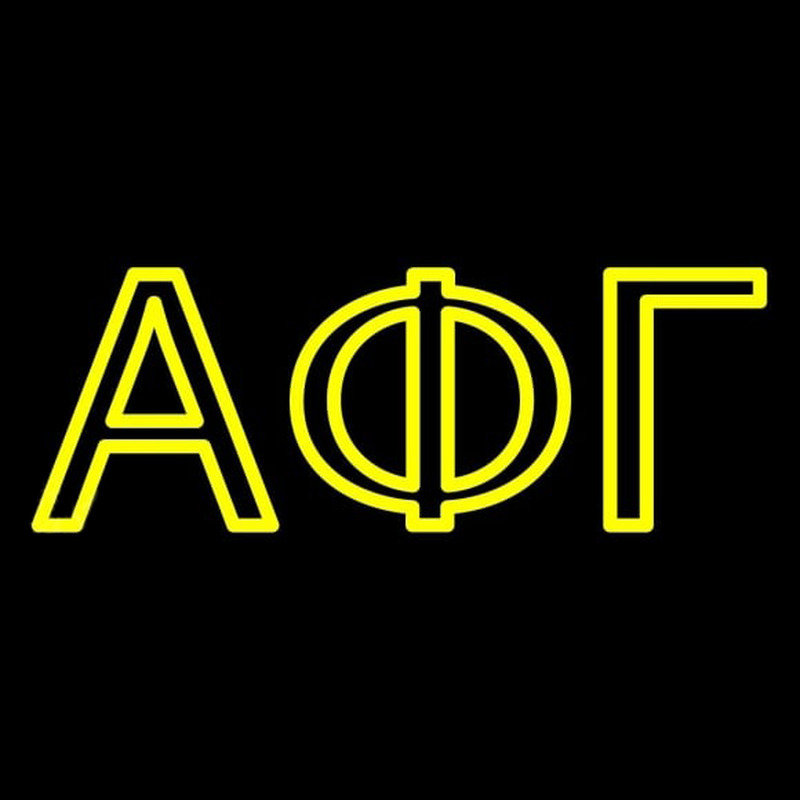 Alpha Phi Gamma Sorority Neonreclame