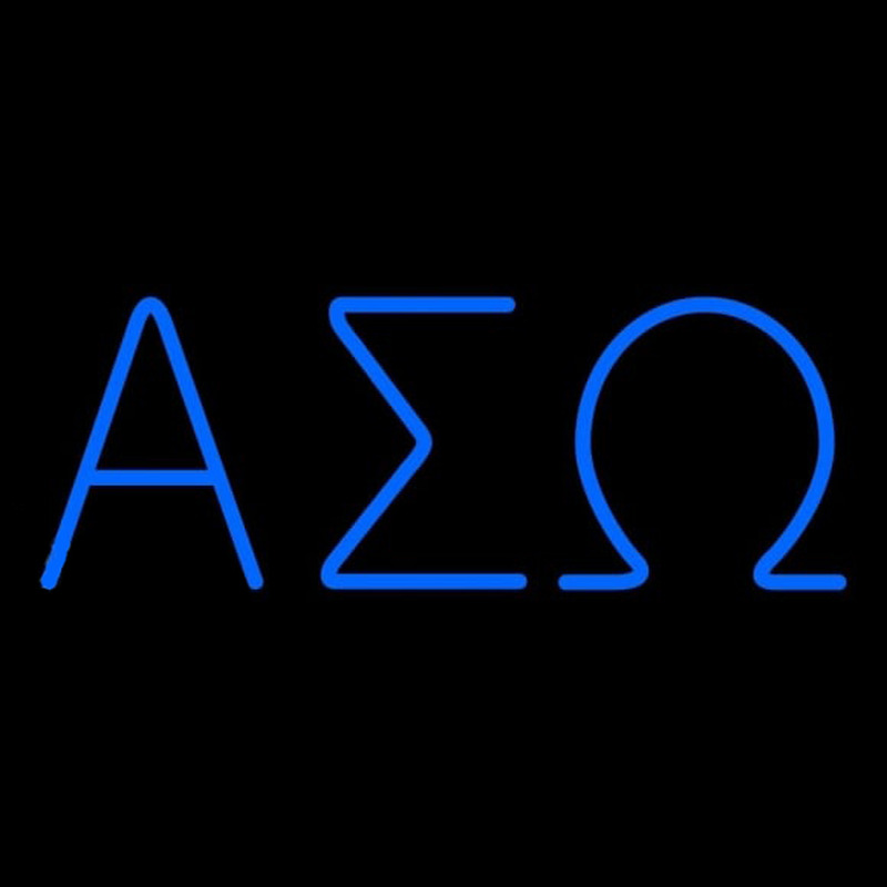 Alpha Sigma Omega Latina Greek Neonreclame