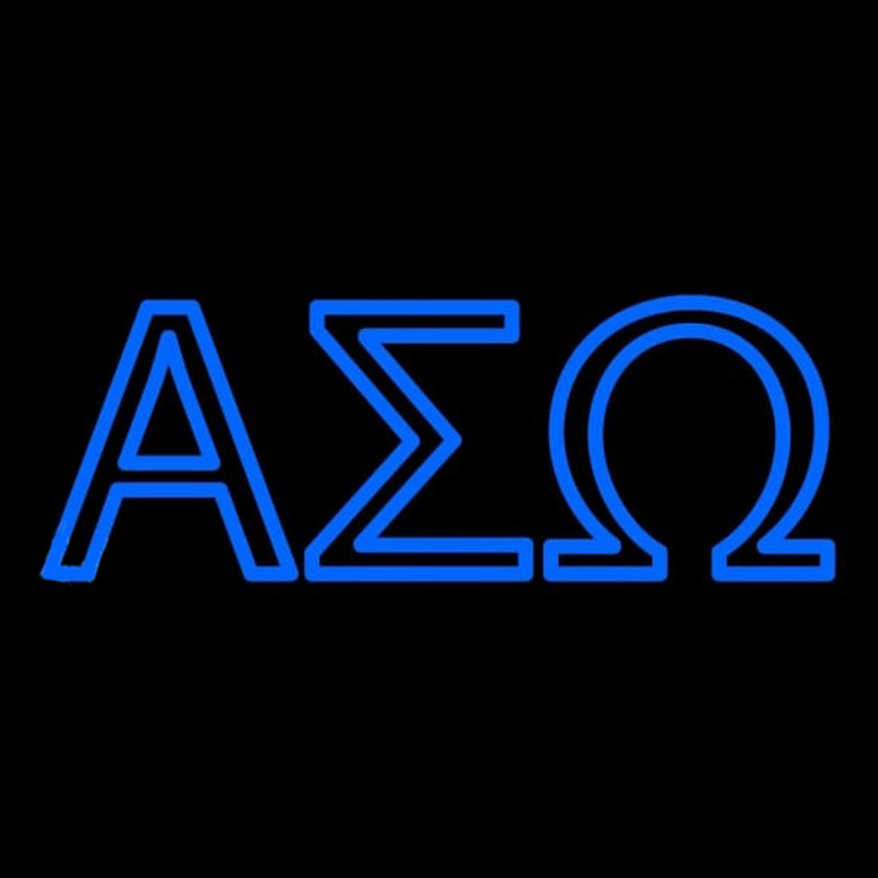 Alpha Sigma Omega Latina Greek Neonreclame