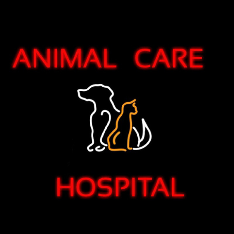 Animal Care Hospital Logo Neonreclame