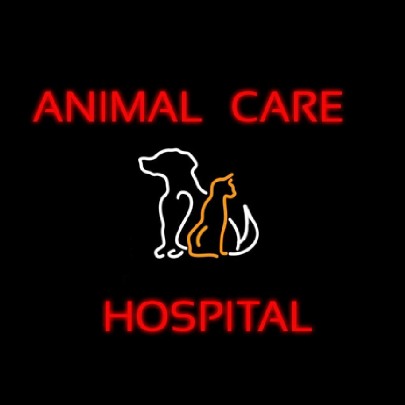 Animal Care Hospital Logo Neonreclame