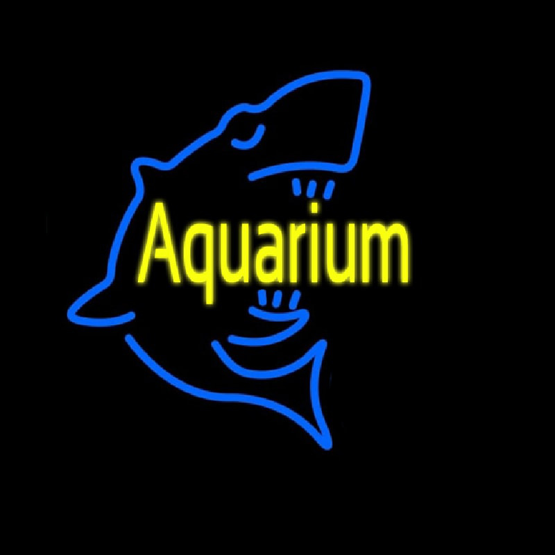 Aquarium With Shark Logo Neonreclame
