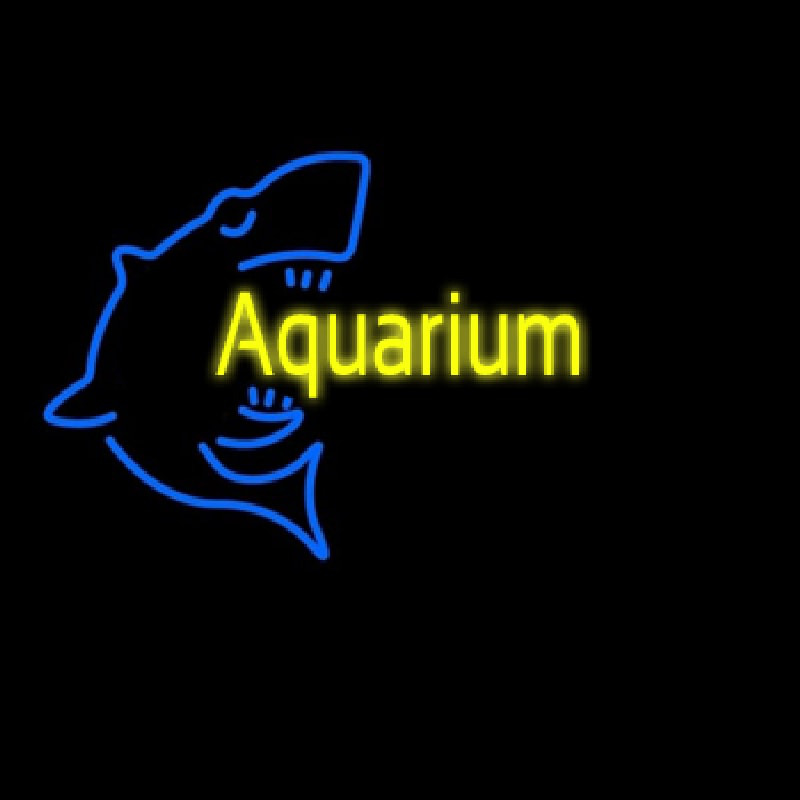 Aquarium With Shark Logo Neonreclame