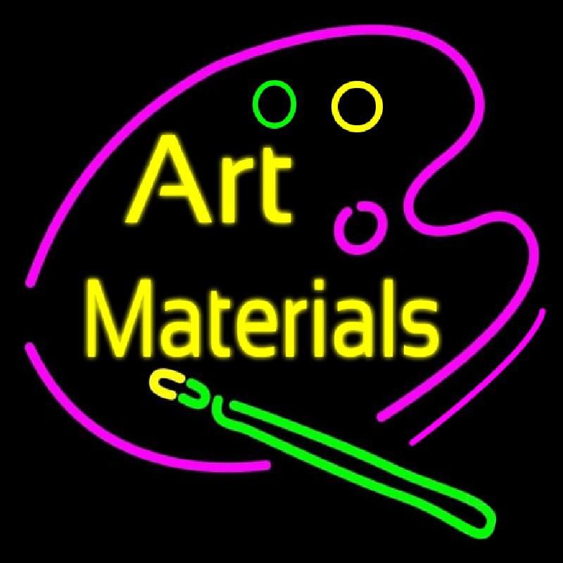 Art Materials Neonreclame