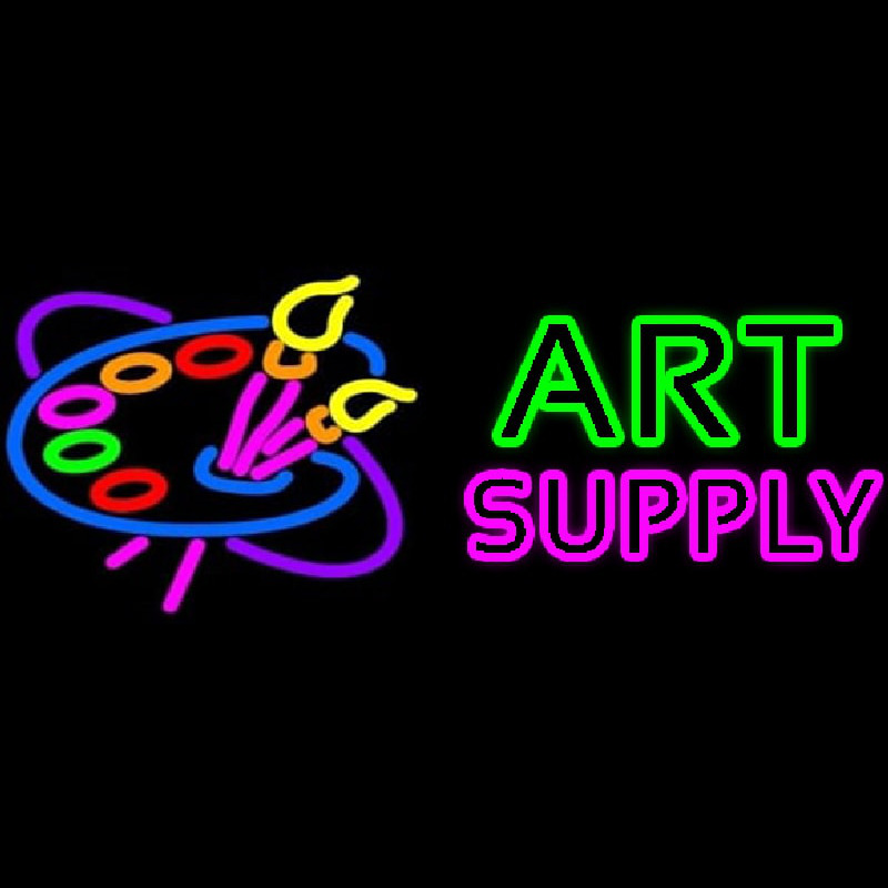 Art Supply With Logo Neonreclame