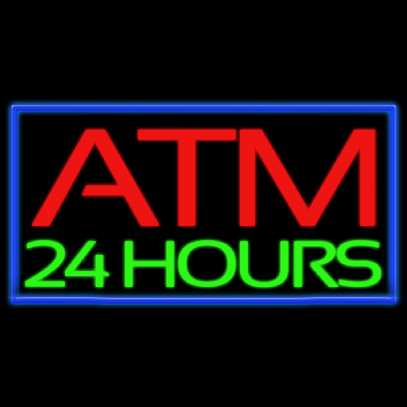 Atm 24 Hours Neonreclame