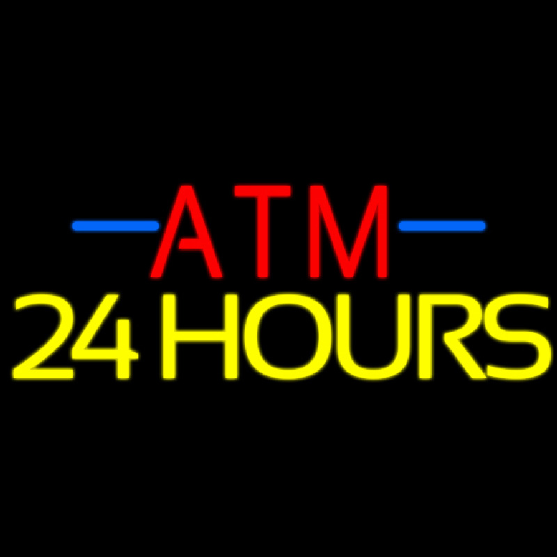 Atm 24 Hrs 1 Neonreclame