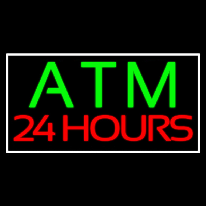 Atm 24 Hrs 2 Neonreclame