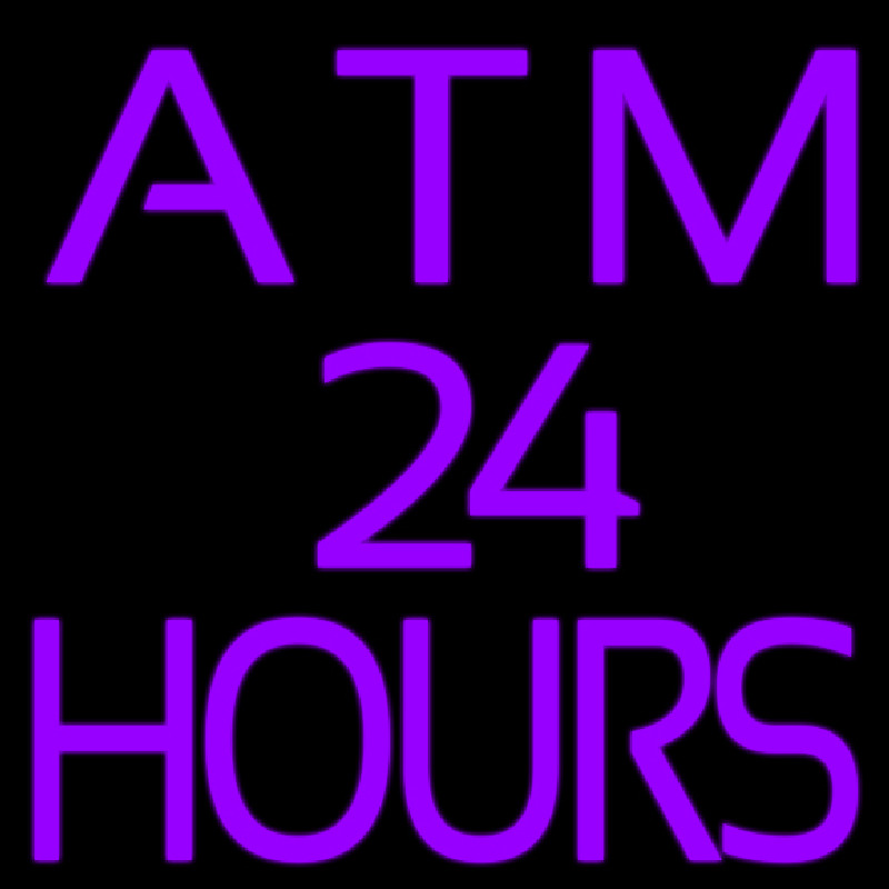 Atm 24 Hrs Neonreclame