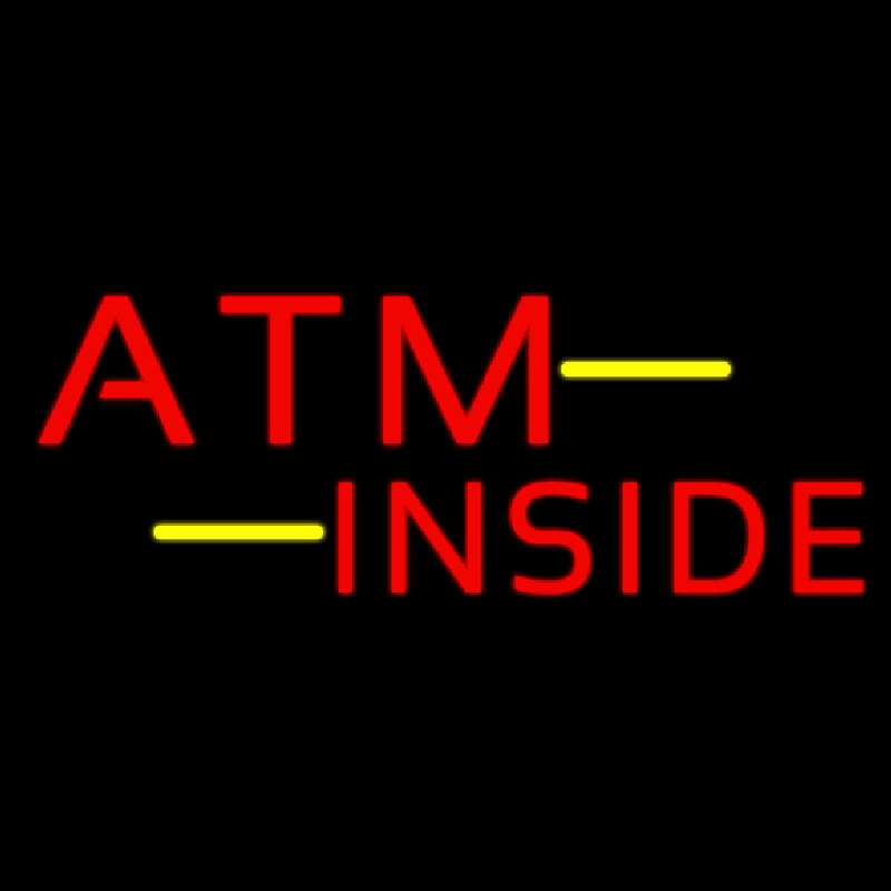 Atm Inside Block Neonreclame