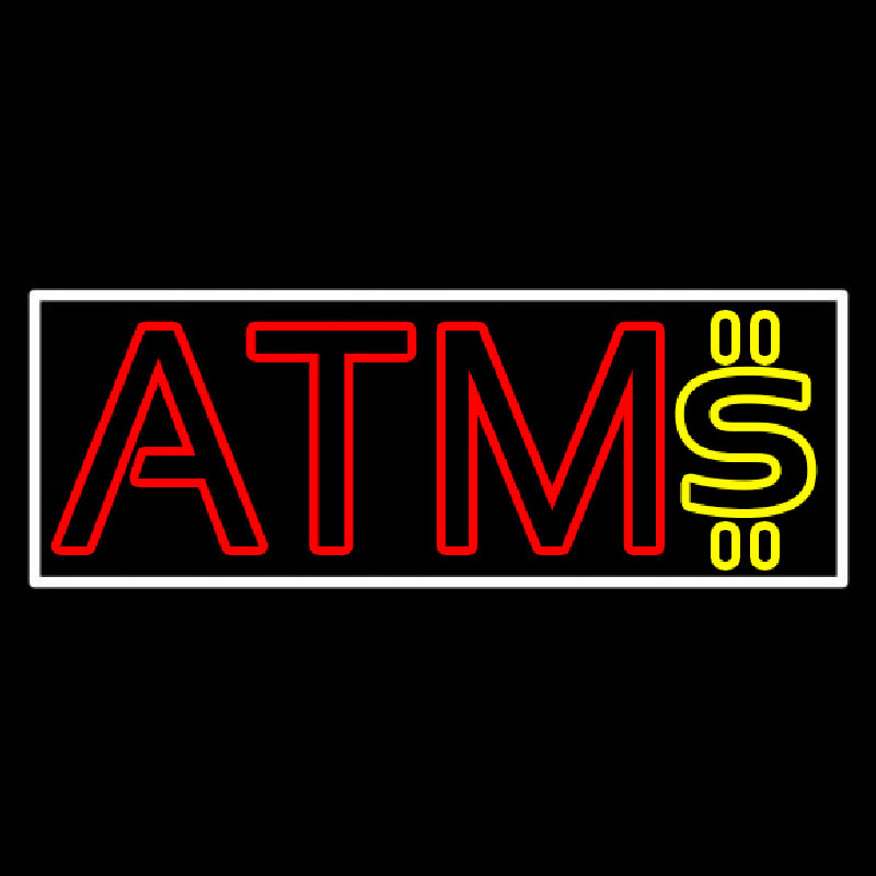 Atm With Dollar Symbol 1 Neonreclame