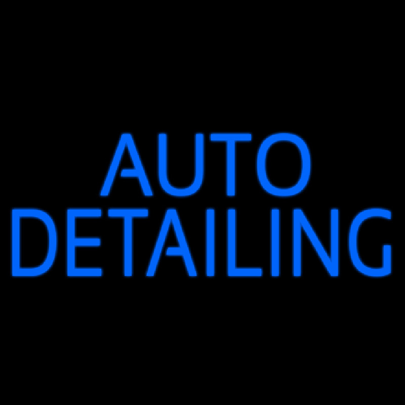 Auto Detailing Blue Neonreclame