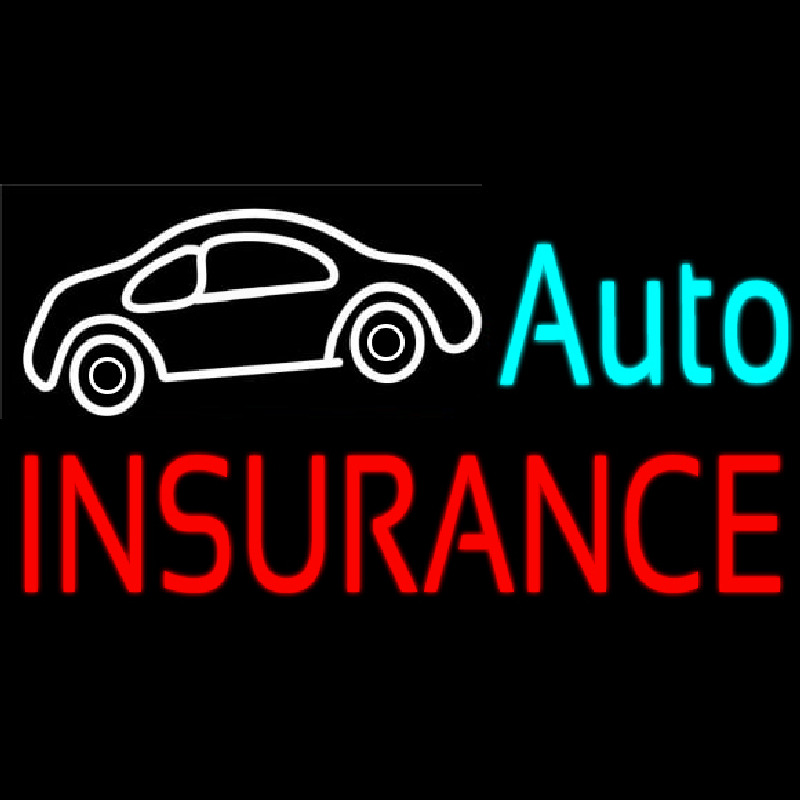 Auto Insurance Car Logo Neonreclame