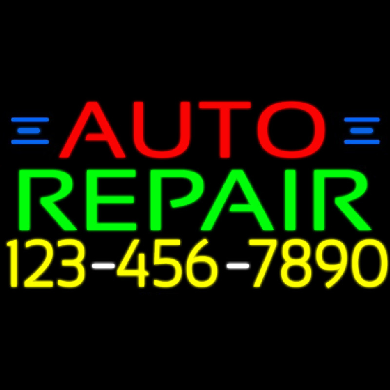 Auto Repair With Phone Number Neonreclame