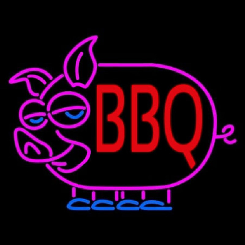BBQ Pig Neonreclame
