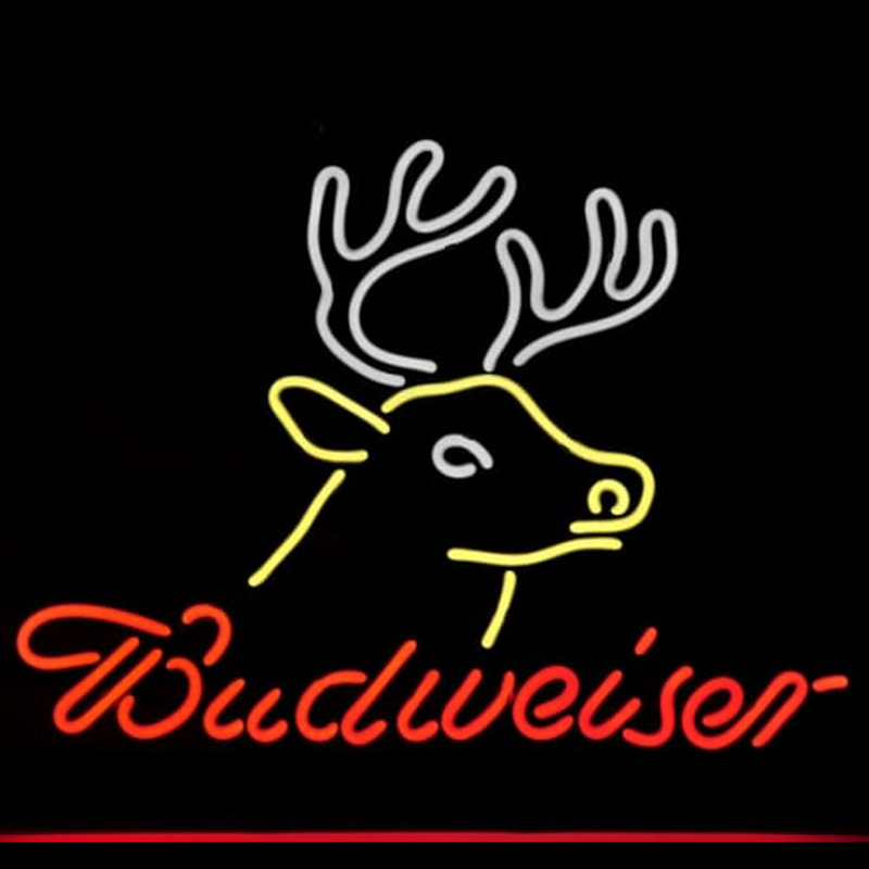 BUDWEISER BUSCH DEER Neonreclame