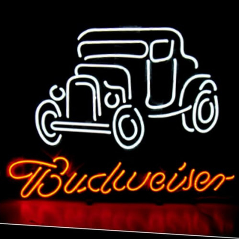 BUDWEISER VINTAGE CAR Neonreclame