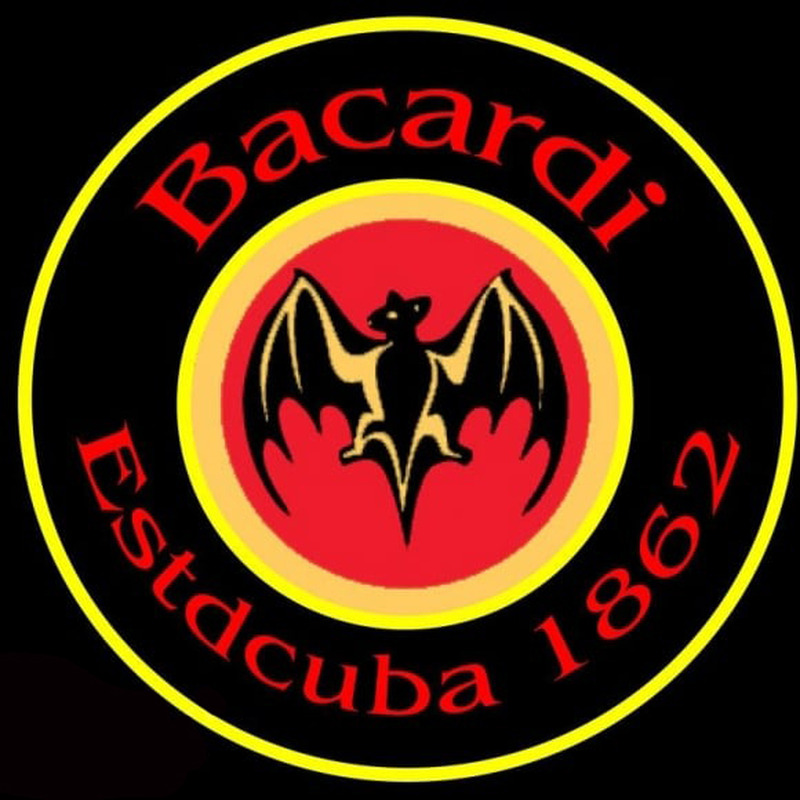 Bacardi Estdcuba 1862 24x24 Rum Sign Neonreclame