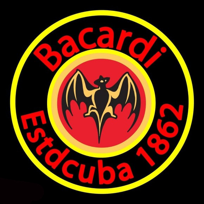 Bacardi Estdcuba 1862 Rum Sign Neonreclame
