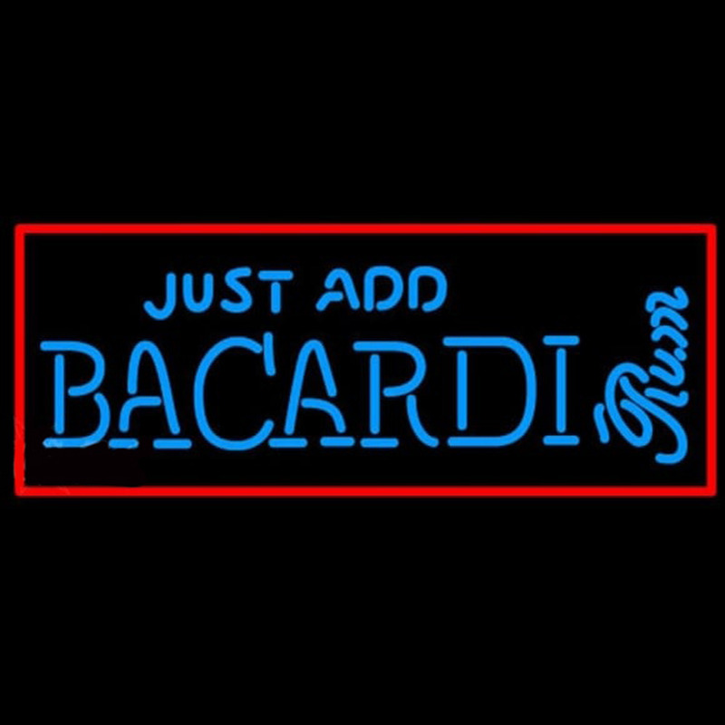 Bacardi Just Add Rum Sign Neonreclame