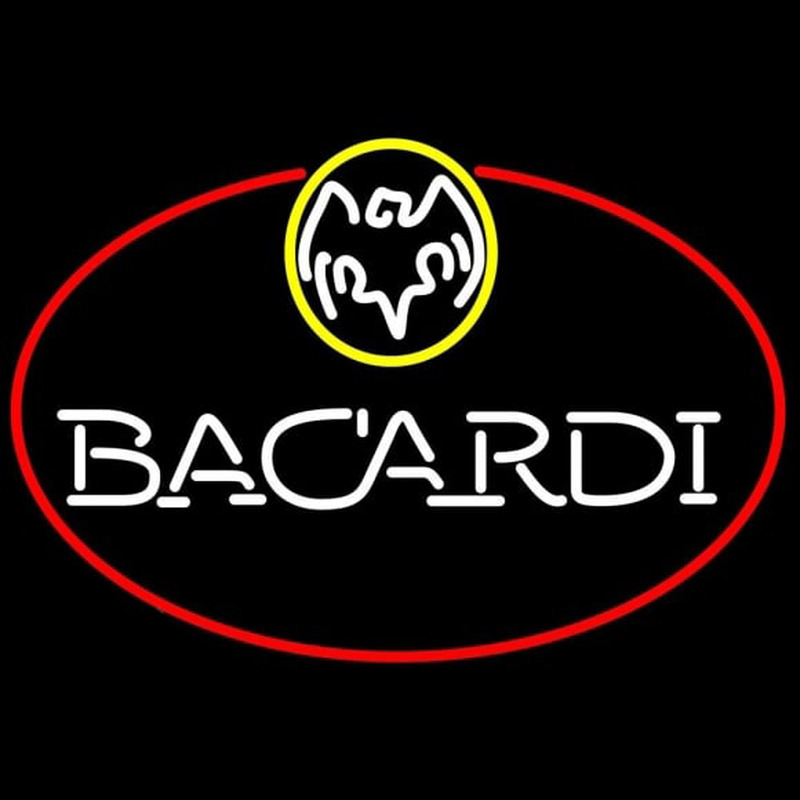 Bacardi Oval Rum Sign Neonreclame