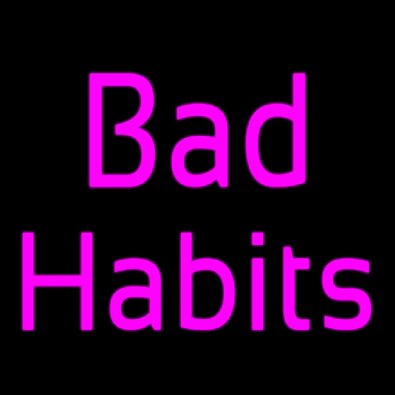 Bad Habits Neonreclame