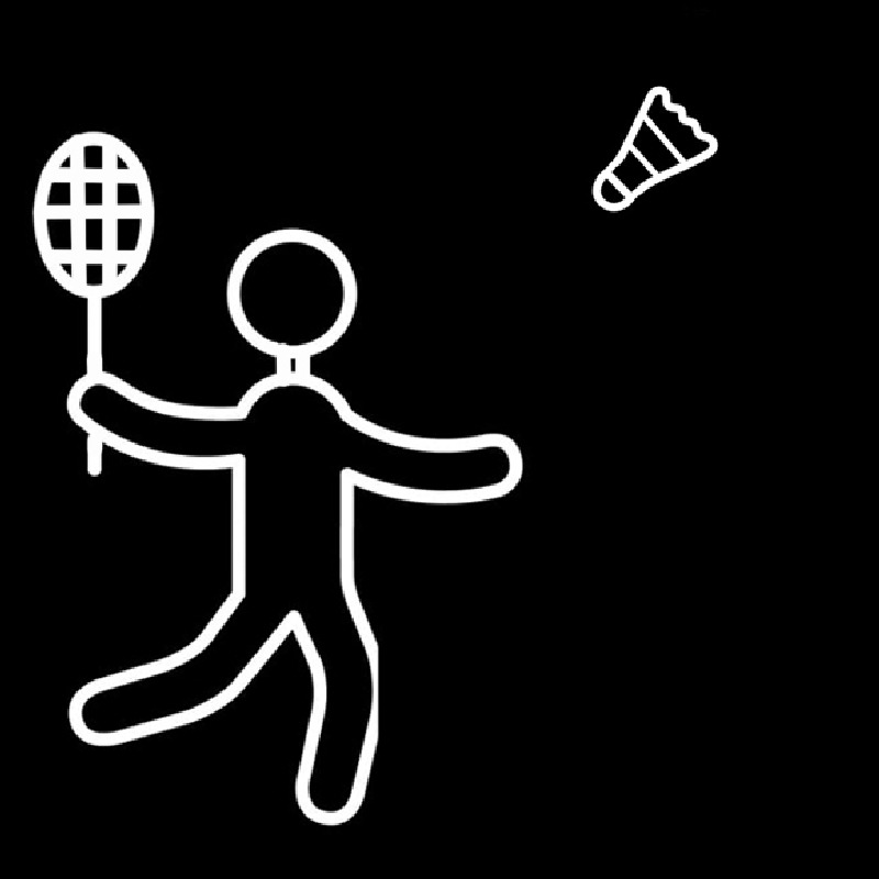 Badminton Player Neonreclame