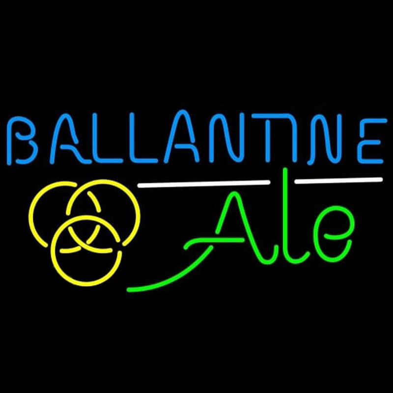 Ballantine Ale Yellow Beer Neonreclame