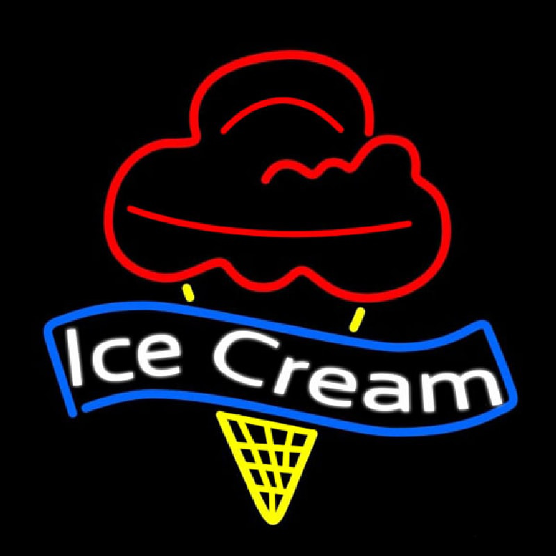 Banner Ice Cream Neonreclame