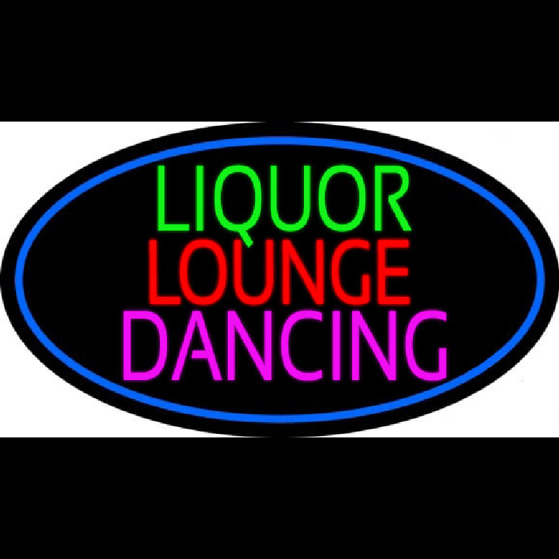 Bar Liquor Lounge Dancing With Wine Glasses Neonreclame