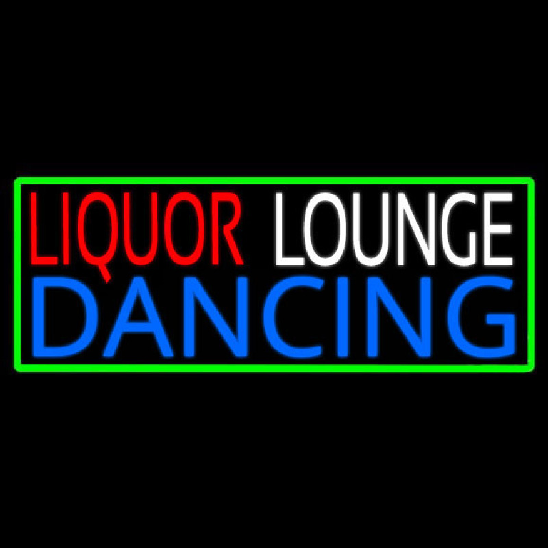 Bar Liquor Lounge Dancing With Wine Glasses Neonreclame