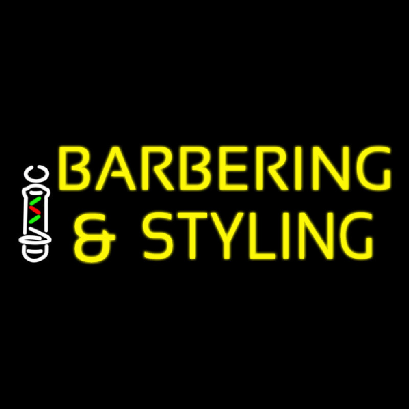 Barbering And Styling Neonreclame
