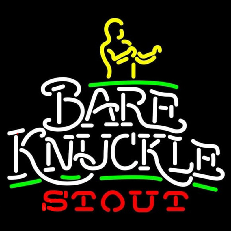 Bare Knuckle Stout Neonreclame