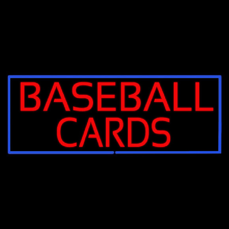 Baseball Cards Neonreclame