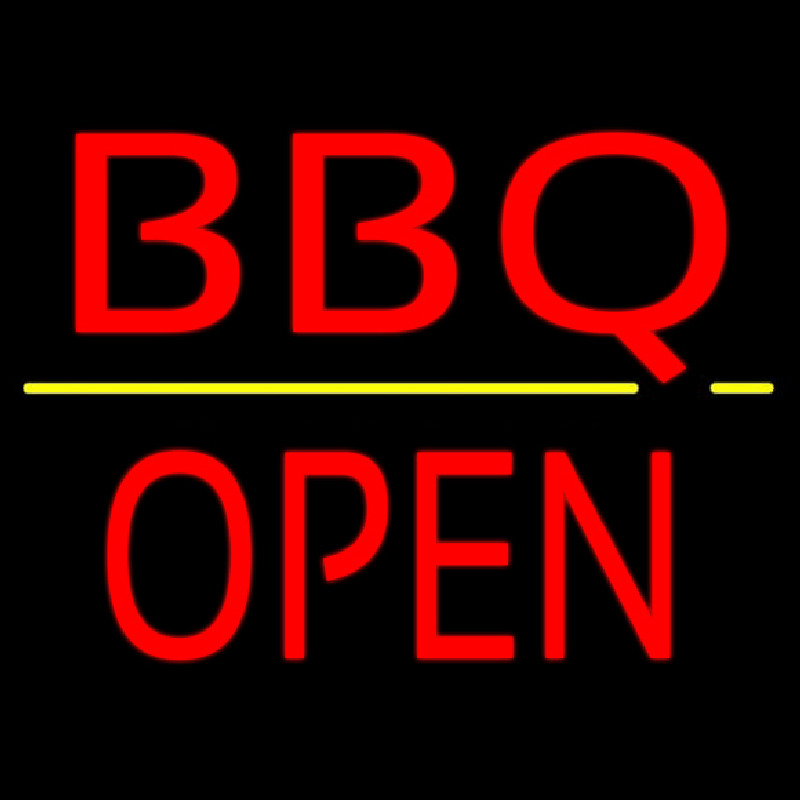 Bbq Block Open Neonreclame