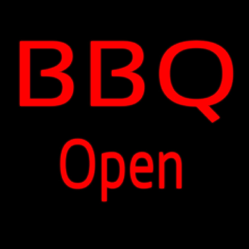 Bbq Open Neonreclame