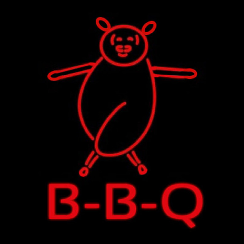 Bbq Pig Logo Neonreclame