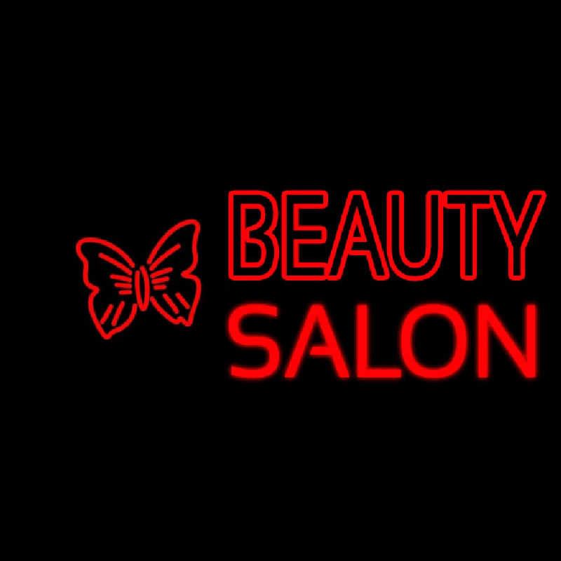 Beauty Salon With Butterfly Logo Neonreclame